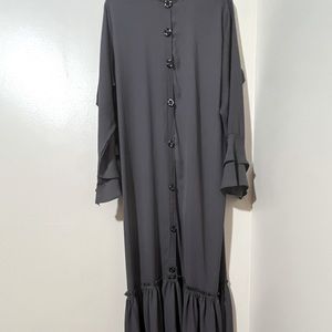 Dark gray maxi dress